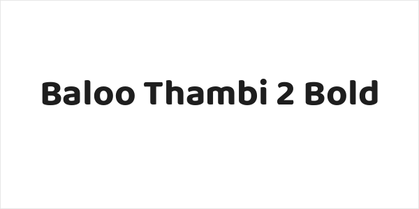 Baloo Thambi 2 Bold Logo