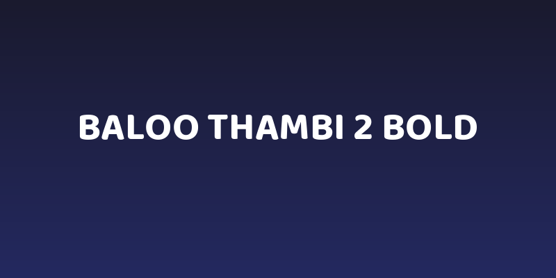 Baloo Thambi 2 Bold Social Header