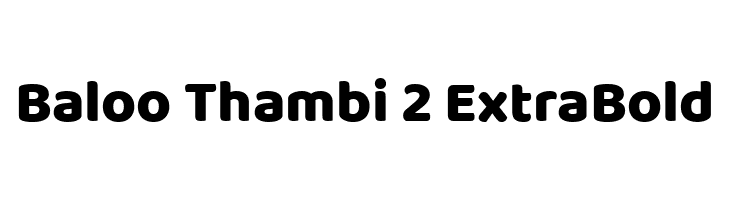 Baloo Thambi 2 ExtraBold  لخطوط تنزيل