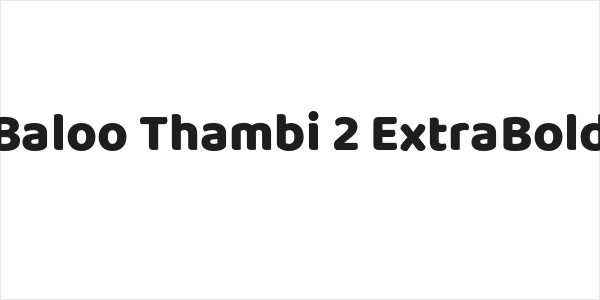 Baloo Thambi 2 ExtraBold Logo