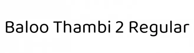 Baloo Thambi 2 Regular  Descarca Fonturi Gratis