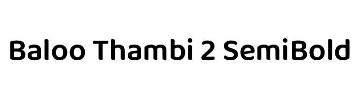 Baloo Thambi 2 SemiBold  Frei Schriftart Herunterladen