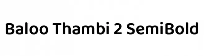 Baloo Thambi 2 SemiBold  Descarca Fonturi Gratis