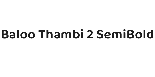 Baloo Thambi 2 SemiBold Logo