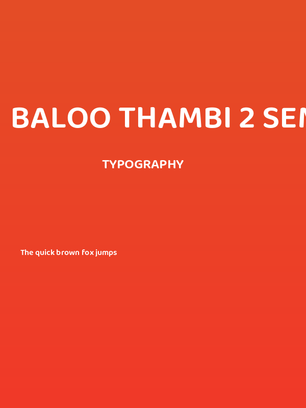 Baloo Thambi 2 SemiBold Poster