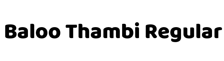Baloo Thambi Regular Font