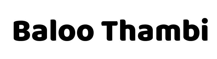 Baloo Thambi Font