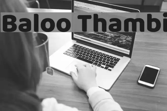 Baloo Thambi Font examples