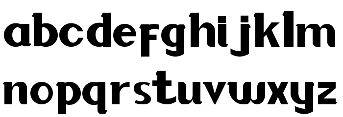 Baloon Font LOWERCASE