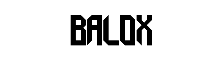 Balox  免费字体下载
