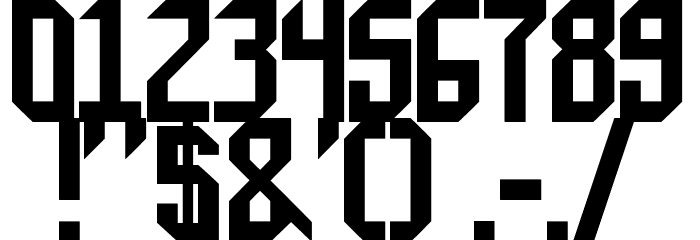 Balox Font OTHER CHARS