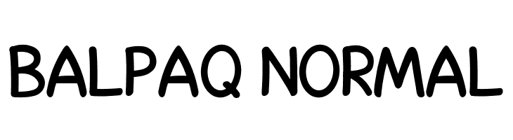 Balpaq Normal  免费字体下载