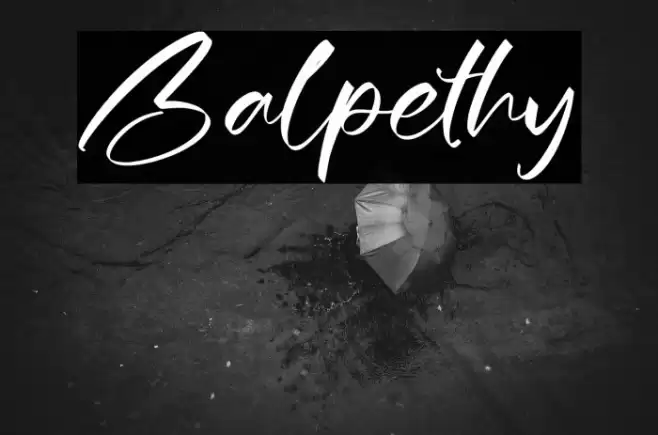 Balpethy Font examples