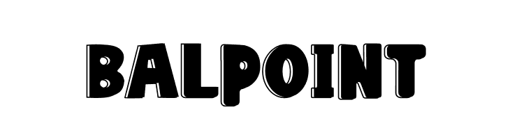 Balpoint  フリーフォントのダウンロード