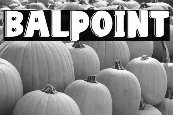 Balpoint Caratteri examples