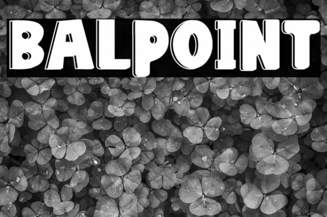 Balpoint Caratteri examples