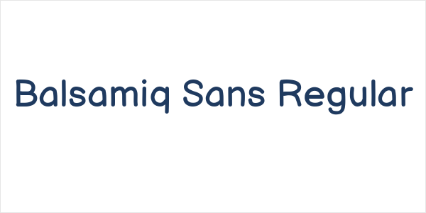 Balsamiq Sans Regular Logo