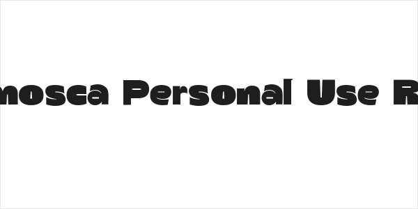 Balsamosca Personal Use Regular Logo