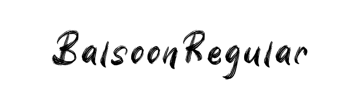 Balsoon Regular  baixar fontes gratis