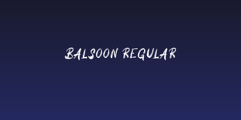Balsoon Regular Social Header