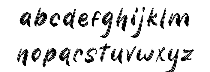 Balsoon Regular Font LOWERCASE