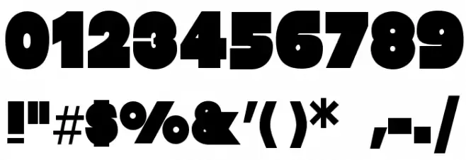Baltar-Regular Font OTHER CHARS