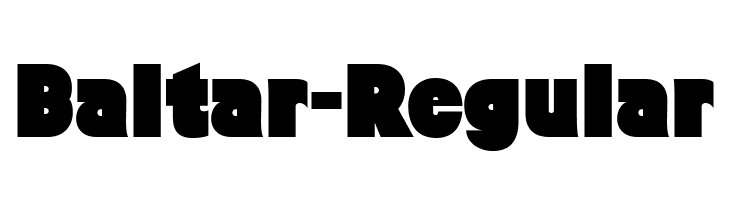Baltar-Regular  Fuentes Gratis Descargar