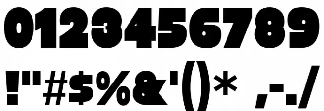 Baltar-Regular Font OTHER CHARS