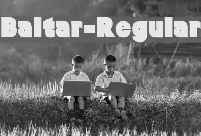 Baltar-Regular Font examples