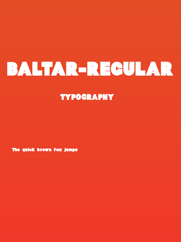 Baltar-Regular Poster
