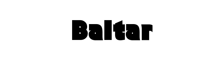 Baltar Font