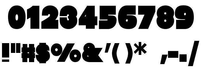 Baltar Font OTHER CHARS