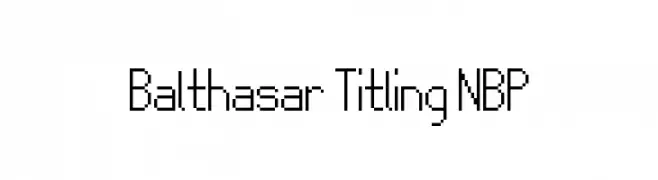 Balthasar Titling NBP  les polices de caractères gratuit tlcharger