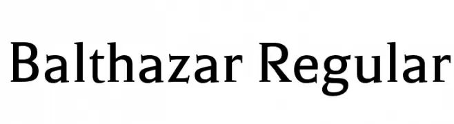 Balthazar Regular  baixar fontes gratis