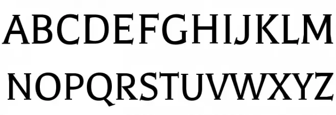 Balthazar Regular Schriftart Groß