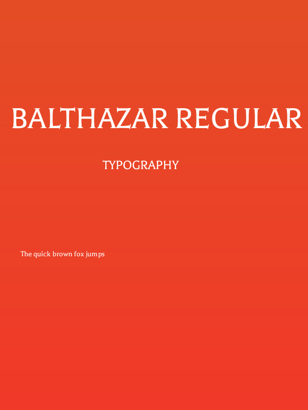 Balthazar Regular Poster