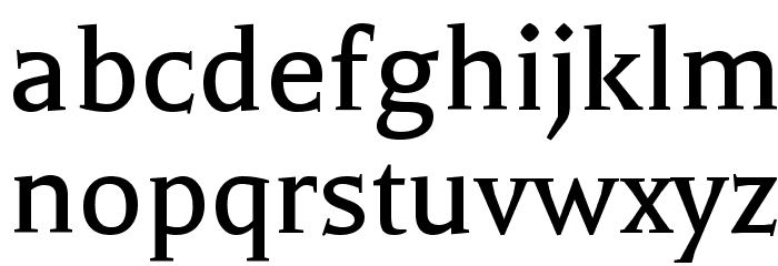 Balthazar Regular Font LOWERCASE