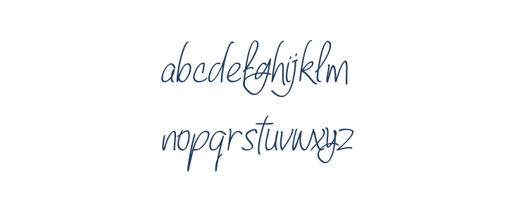 Baltigo Script Regular Lowercase