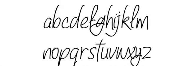 Baltigo Script Regular Fonte MINÚSCULAS