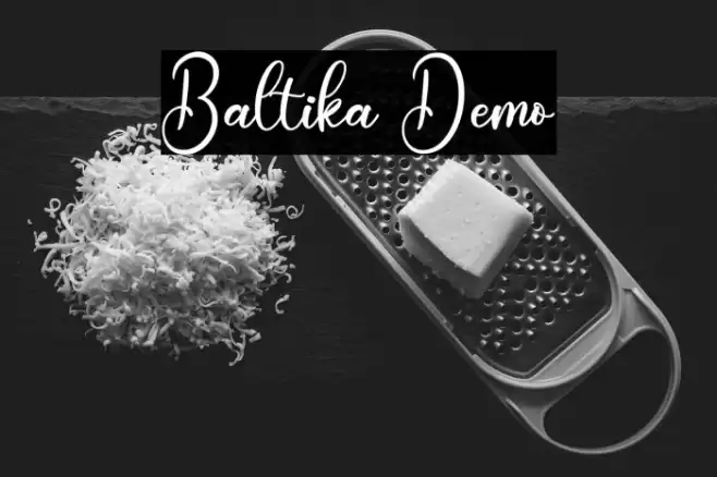 Baltika Demo Font examples