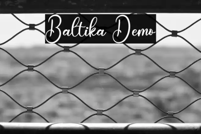 Baltika Demo Font examples