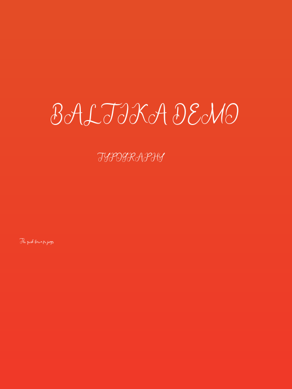 Baltika Demo Poster