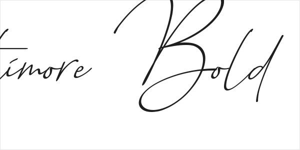 Baltimore Bold - Italic Logo