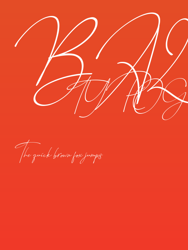 Baltimore Bold - Italic Poster