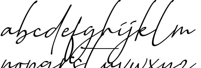 Baltimore Bold - Italic Font LOWERCASE
