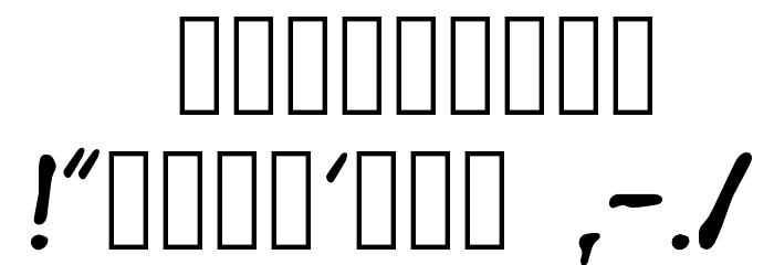 Baltimore Comic Font OTHER CHARS