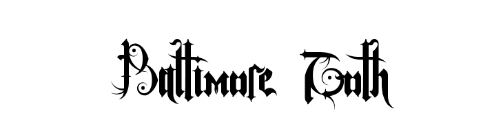 Baltimore Goth  フリーフォントのダウンロード
