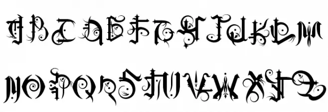 Baltimore Goth Font Litere mari