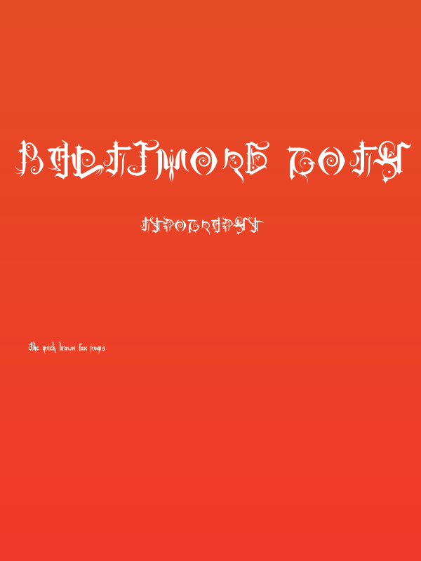 Baltimore Goth Poster