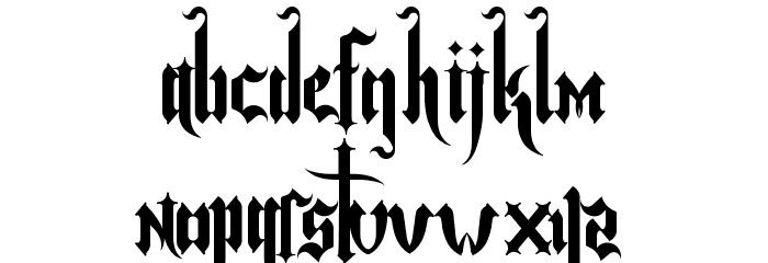 Baltimore Goth Font LOWERCASE